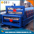Double layer corrugated color steel roll forming machine / double sheet roof roll forming amchine